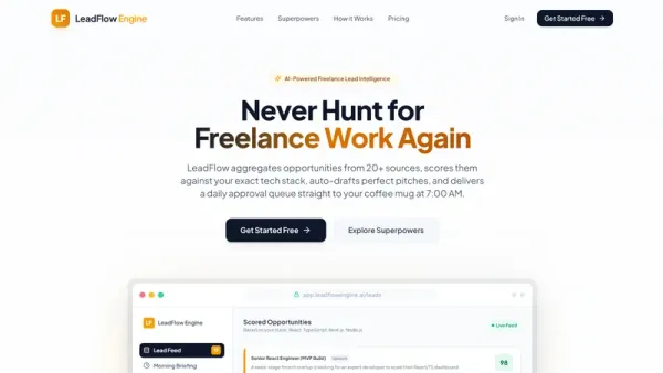 LeadFlow preview